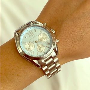 MK Silver Steel watch